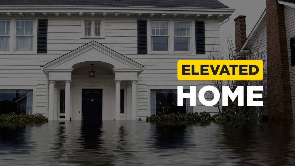 elevated home - flood